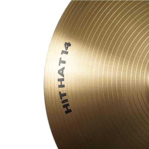 Wambooka Cymbals HCS 14 Inch (35.5 cm) Cymbals Hi-Hat Drum Plate - Pair - Traditional Alloy Finish for students - Image 3