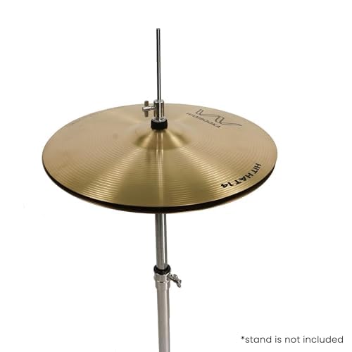 Wambooka Cymbals HCS 14 Inch (35.5 cm) Cymbals Hi-Hat Drum Plate - Pair - Traditional Alloy Finish for students - Image 5