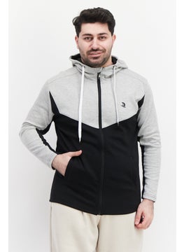 Nordland Men Sportswear Fit Long Sleeve Outdoor Hoodie, Light Grey  - Image 1