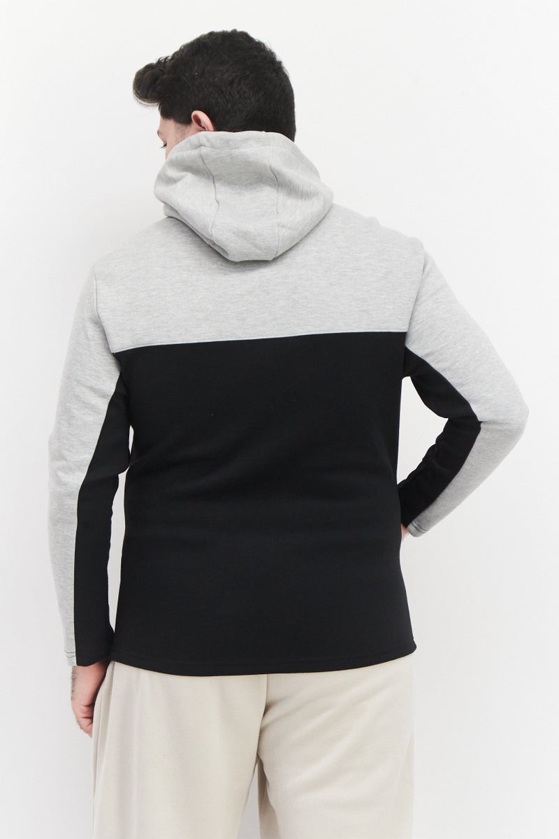 Nordland Men Sportswear Fit Long Sleeve Outdoor Hoodie, Light Grey - Image 2