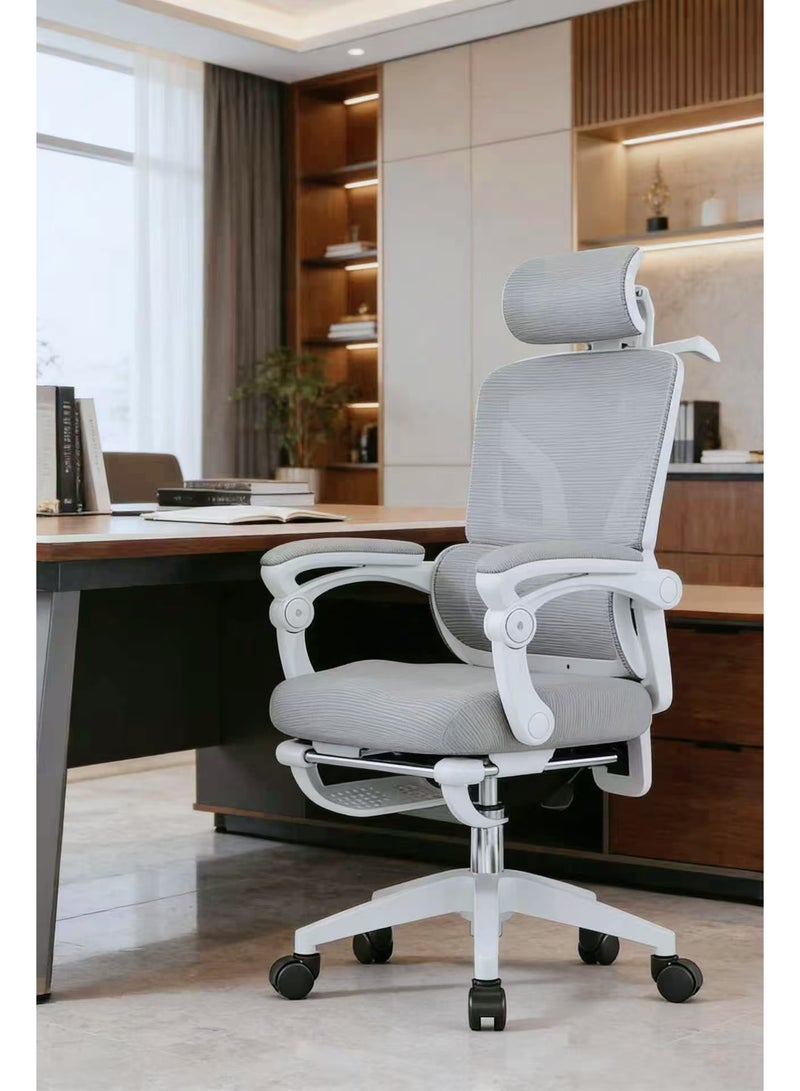 TDOO Ergonomic Office Chair,350lbs Heavy Duty Chair with Adjustable Lumbar Support & Headrest, Breathable Mesh, Lockable 90-135° Recline , Footrest, Buttock-Care Cushion, Computer/Gaming Chair for Home/Office - Image 1