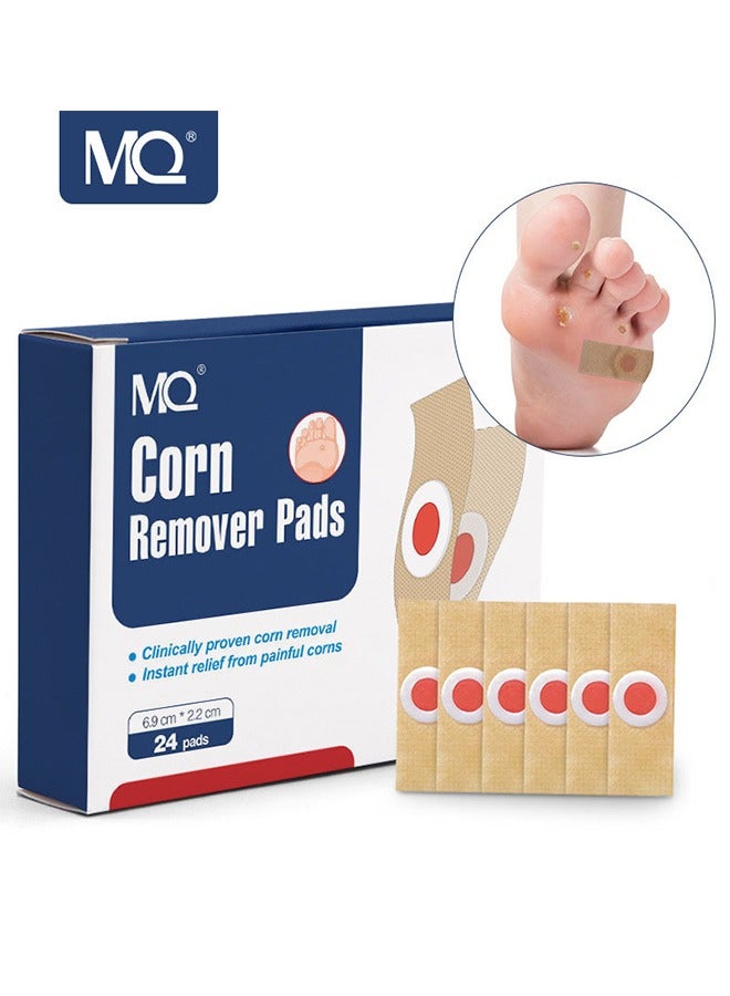 MQ 24 Pcs Foot Corn Removal Plaster,Natural Ingredients,Foot Care Expert,Calluses Plantar Treatment,Relief Pain From Calluses, Corns, Blisters, Heel Frictions  - Image 1
