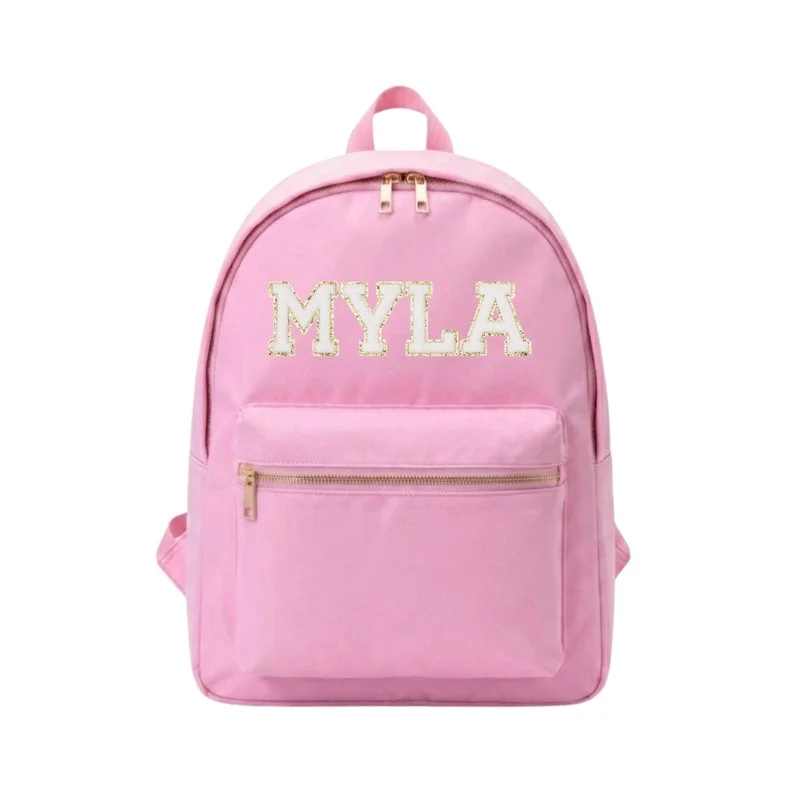 القبيلة السعيدة Baby Pink School Backpack
