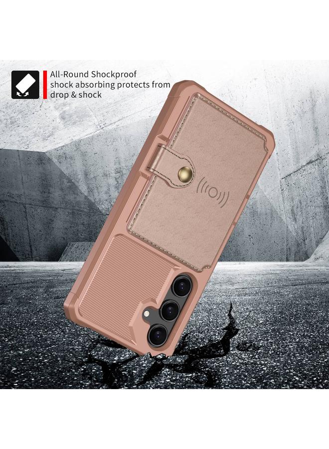 S-TOP Case For Samsung Galaxy A55 5G Magnetic Wallet Card Bag Leather Phone Case - Image 4