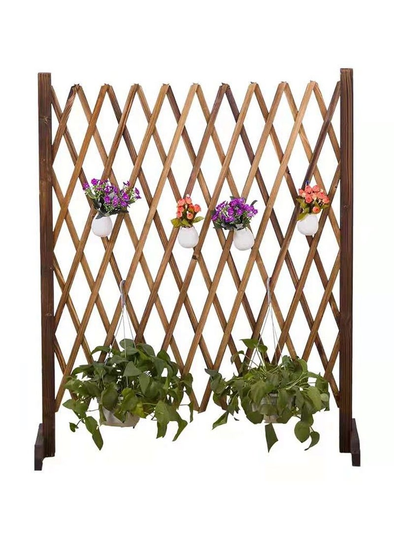 Generic Expanding Trellis Wooden Fence Privacy Screen Freestanding Fence Dog Safety Panels Durable Lightweight Extra Wide Wooden Expandable Folding Garden Fence(120cm)  - Image 2