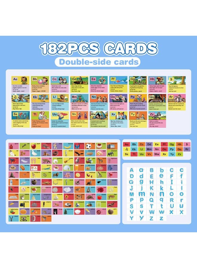 Joyreal Alphabet Learning Pocket Chart, Alphabet Wall Chart for Toddlers 1-3, Handwriting Practice Letter Tracing Circle Time Learning Center for Classroom, Preschool Classroom Must Haves XL35x 27" - Image 4