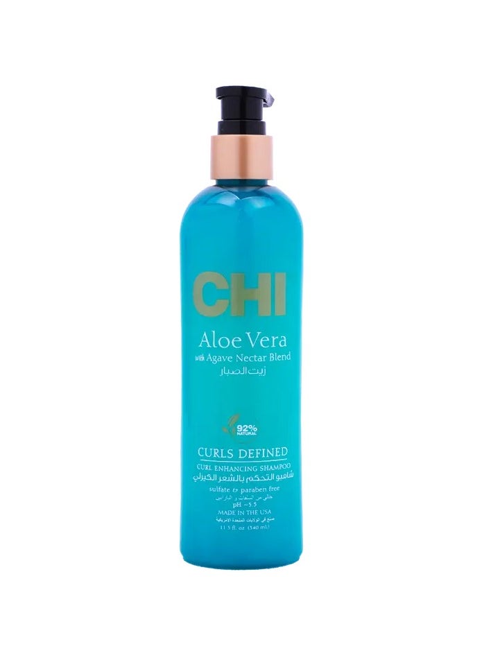 CHI CHI Curly Hair Shampoo with Aloe Vera 340ml  - Image 1