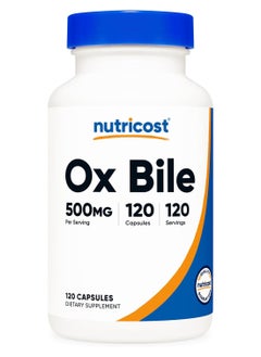 Ox Bile Capsules 500 Mg Per Serving 120 Capsules