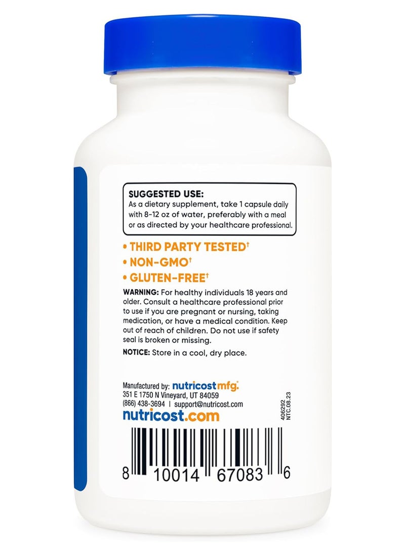 Nutricost - Ox Bile Capsules 500 Mg Per Serving 120 Capsules - Image 1