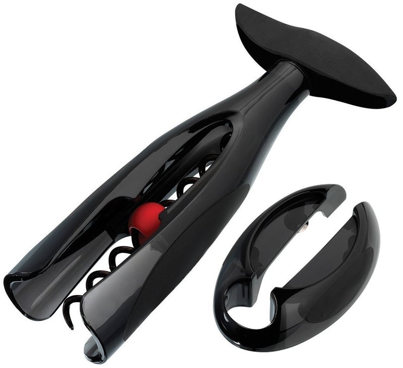 Le Creuset Le Creuset Wine Accessories GS 200 Table Model Corkscrew Gift Set Black  - Image 1