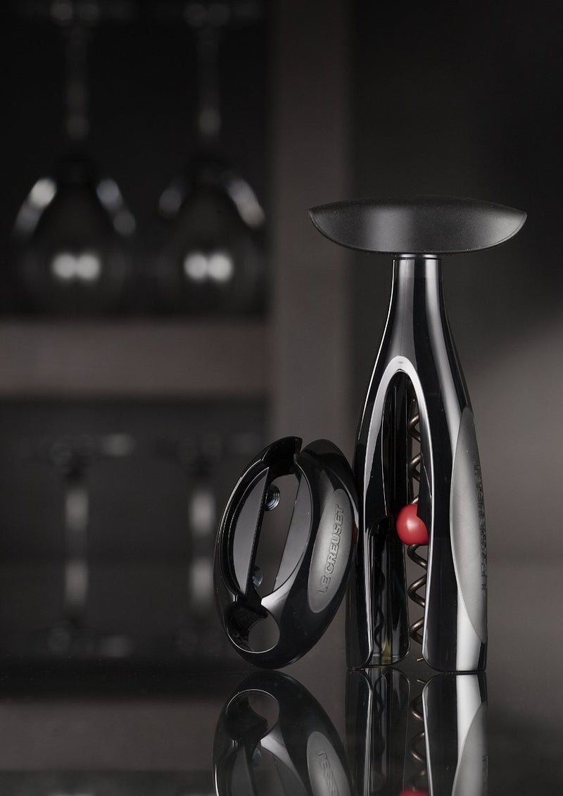 Le Creuset Le Creuset Wine Accessories GS 200 Table Model Corkscrew Gift Set Black  - Image 4
