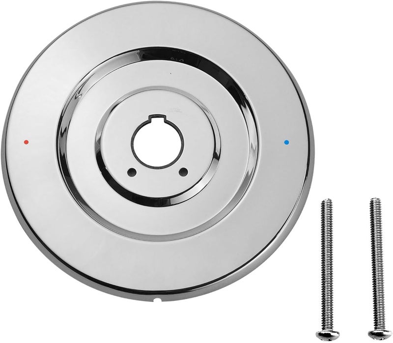 FIMXSD Escutcheon Replacement for Moen 16090 Chateau Collection, Shower Handle Cover Plate for One-Handle Tub and Shower Faucets (Silver) - Image 1
