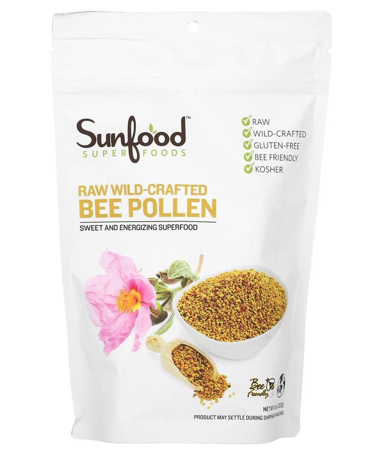 Raw Wild-Crafted Bee Pollen 8 oz (227 g)