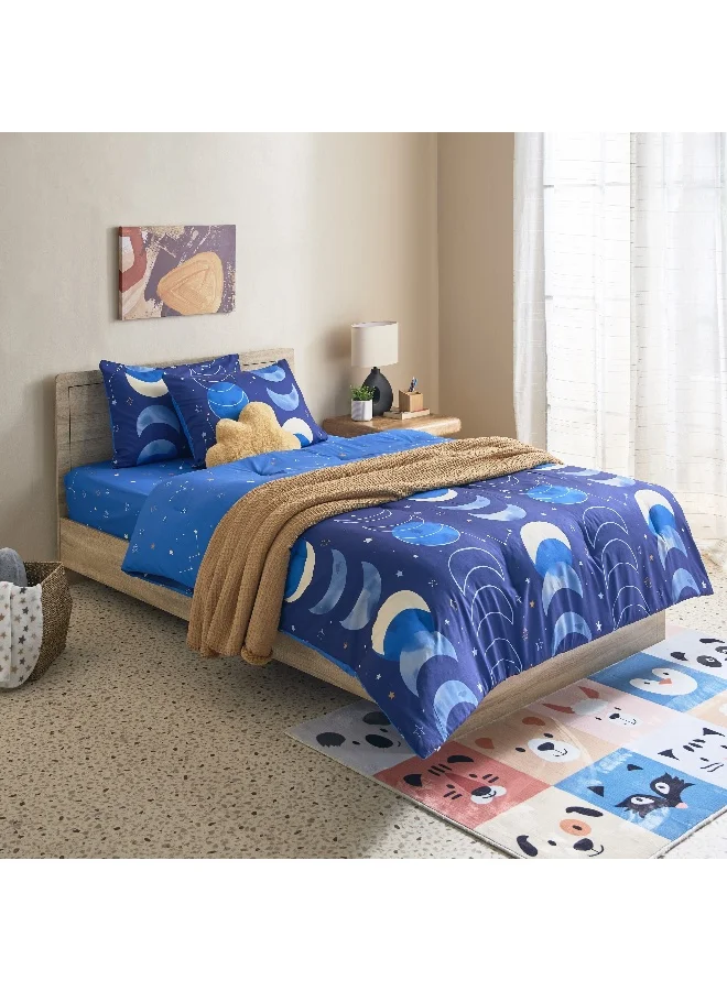 Home Box Tom Slumber 2-Piece Galactic Twin Microfibre Comforter Set - 160x220 cm
