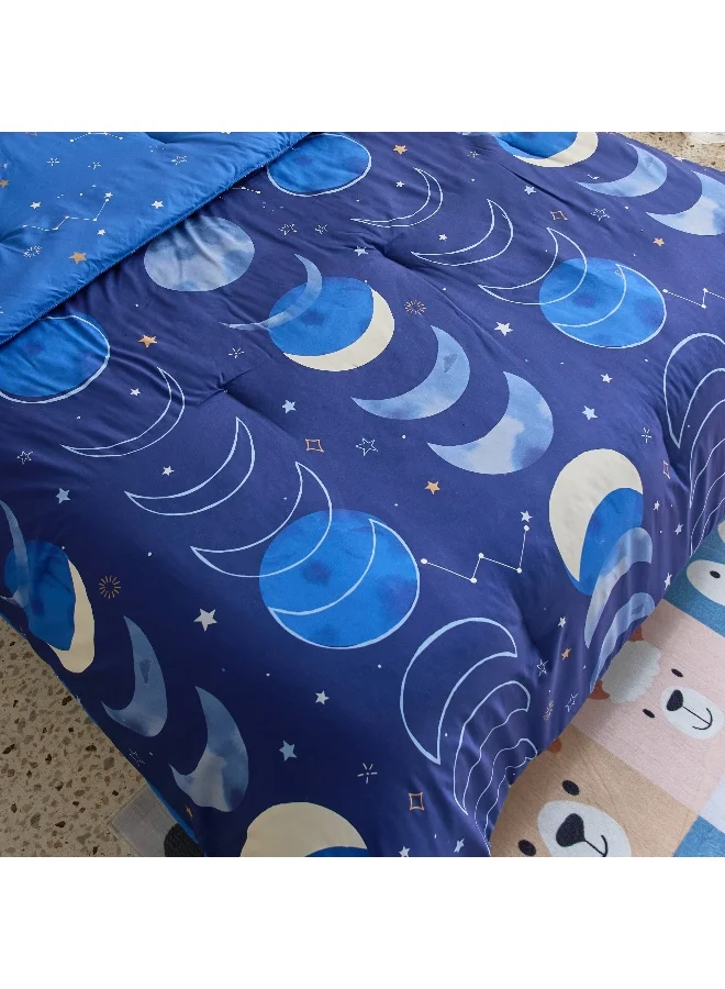 Home Box Tom Slumber 2-Piece Galactic Twin Microfibre Comforter Set - 160x220 cm