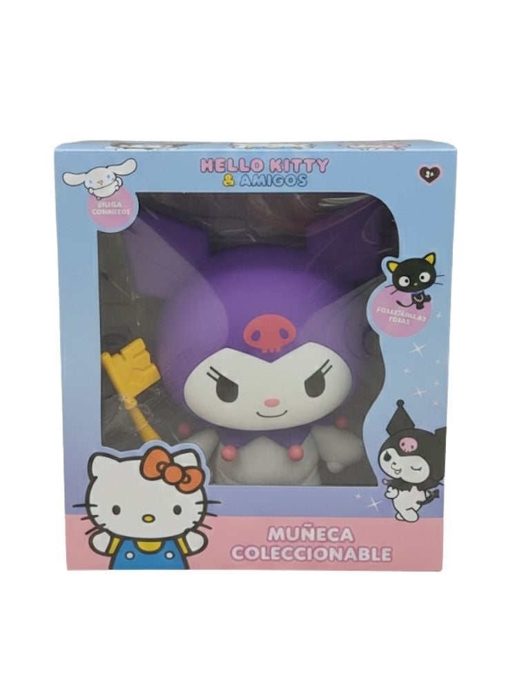Premium Hello Kitty Pop Head Toys Doll – Purple Kuromi Character Collectible Figure Gift Box - Image 2