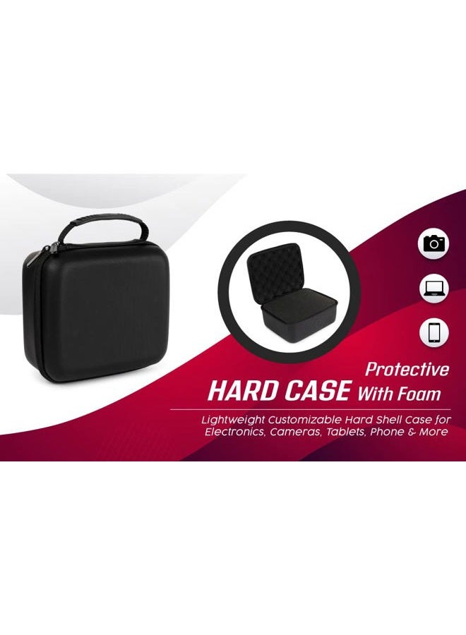 Caseling Protective Hard Case With Customizable Foam – 9.5 Inch Lightweight Hard Shell Case for Electronics, Cosmetic, Makeup & More – 9.5 x 7.5 x 4.75 Inches - Image 3