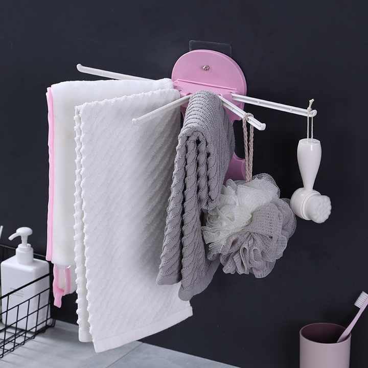 HOMSLECTO Kitchen Wall Hand Cloth Towel Hanger WallMounted with Self Adhesive Tape 7 in 1 Pull Type Hangers - Image 4