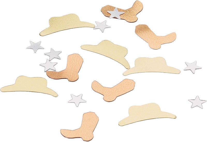 Beistle FanciFetti Western Icons copper gold silver Party Accessory 1 count 1 OzPkg - Image 3