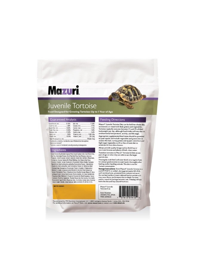 Mazuri Mazuri | Juvenile Tortoise Food for Baby Tortoises | 8 Ounce (8 oz) Bag  - Image 3