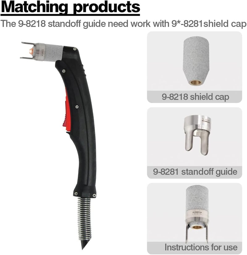 WeldingStop Shield Cap 9-8218 for Thermal Dynamic Cutmaster 52/82/102/152 SL60 SL100 Plasma Cutter Torch Consumables PK-1[Black 9-8218 Level Up] - Image 4