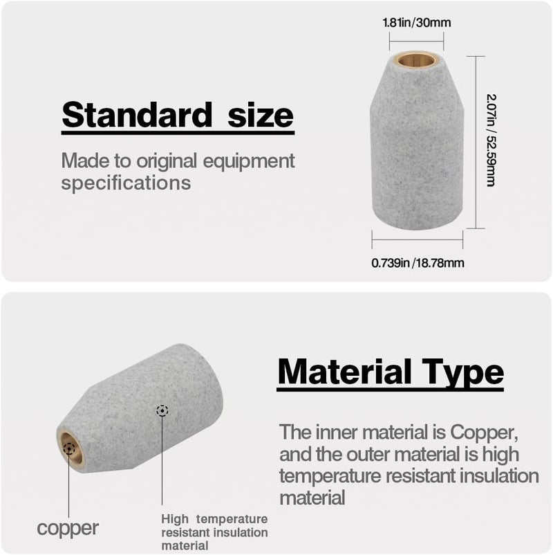 WeldingStop Shield Cap 9-8218 for Thermal Dynamic Cutmaster 52/82/102/152 SL60 SL100 Plasma Cutter Torch Consumables PK-1[Black 9-8218 Level Up] - Image 3