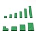 YUJHITP 100 Piece Green Building Tiles Bulk Assortment Pack Tiles Accessories for Building with 10 Size Compatible with Lego Parts and Pieces - Image 2