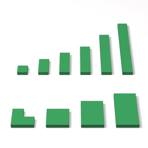 YUJHITP 100 Piece Green Building Tiles Bulk Assortment Pack Tiles Accessories for Building with 10 Size Compatible with Lego Parts and Pieces - Image 1