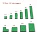 YUJHITP 100 Piece Green Building Tiles Bulk Assortment Pack Tiles Accessories for Building with 10 Size Compatible with Lego Parts and Pieces - Image 4