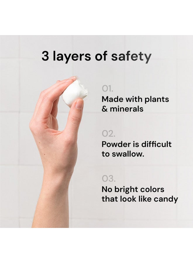 Grab Green 3-in-1 Laundry Detergent Pods, 60 Count, Gardenia Scent, Plant and Mineral Based, Superior Cleaning Power, Stain Remover, Brightens Clothes - Image 4