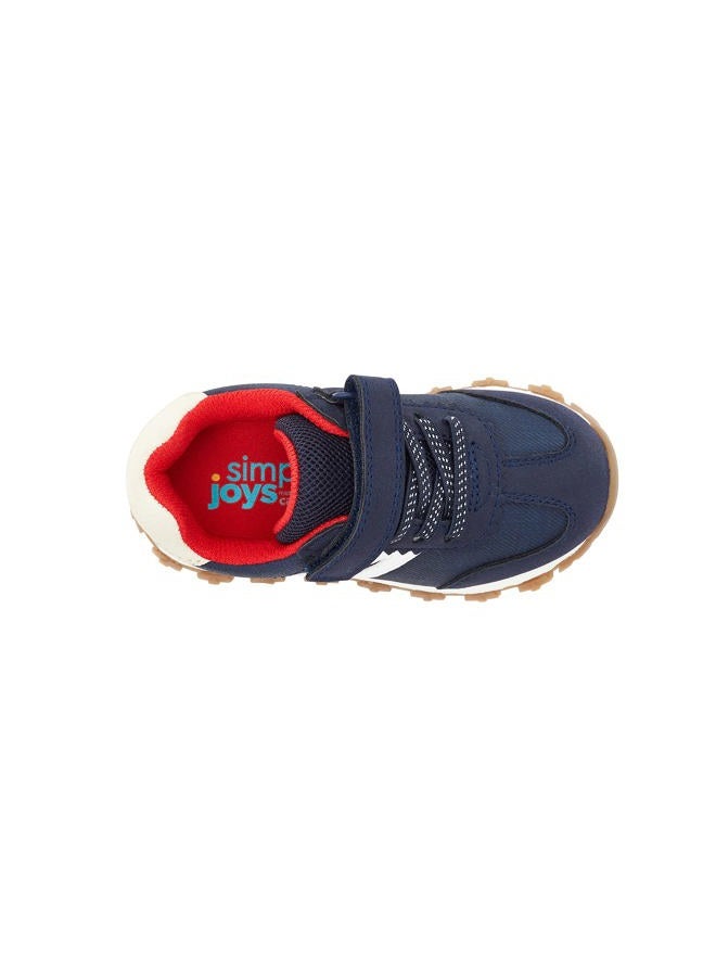 Simple Joys by Carter's Kids Bailey Athletic Sneaker Running Shoe, Navy, Numeric_8 US Unisex Toddler - Image 4