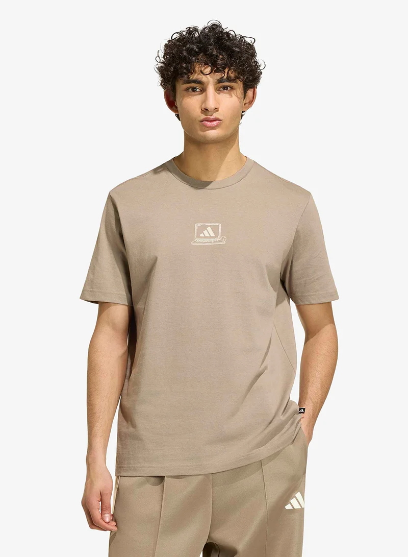 Clocked In Office Graphic T-Shirt
