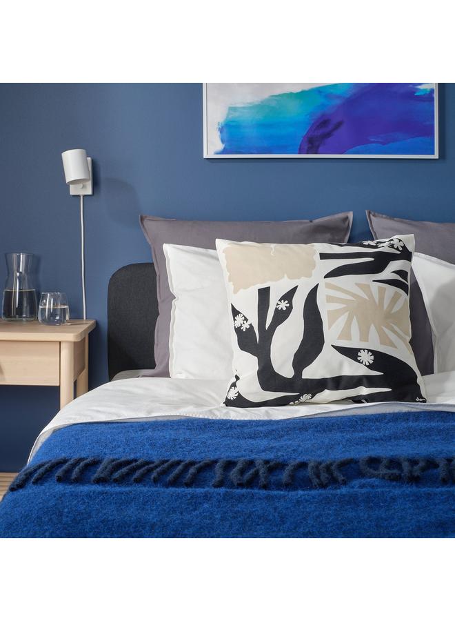 erorex Cushion cover, black/light beige, 50x50 cm - Image 5