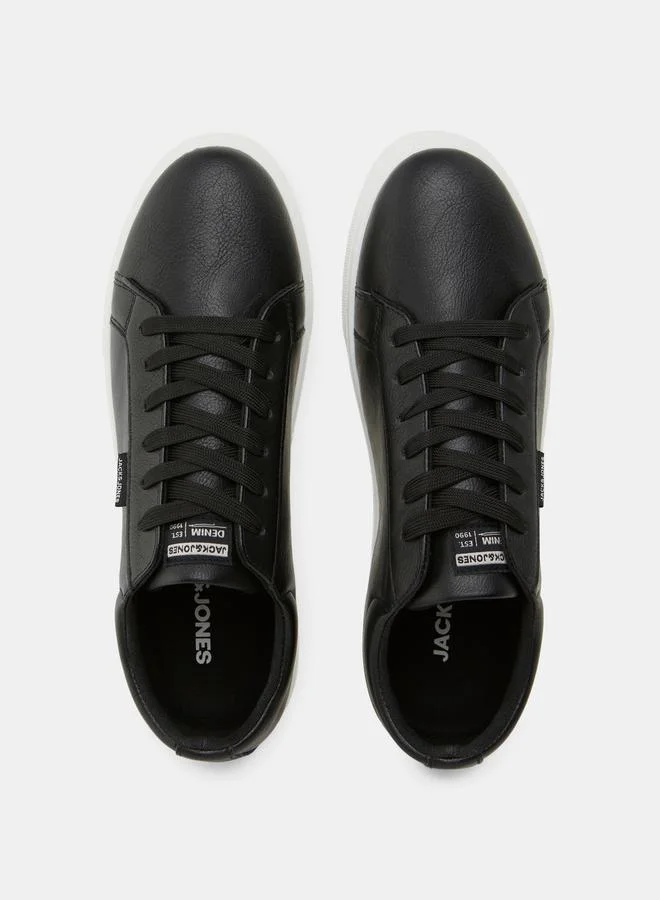 JACK & JONES Faux Leather Coated Trainer