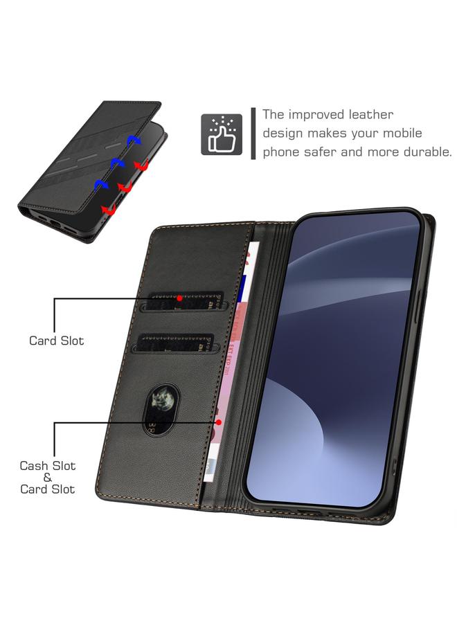 إيروريكس جراب لهاتف ZTE nubia Z70 Ultra، جراب هاتف جلدي عتيق متعدد الوظائف منقوش - Image 4