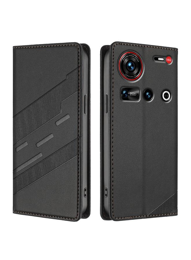 إيروريكس جراب لهاتف ZTE nubia Z70 Ultra، جراب هاتف جلدي عتيق متعدد الوظائف منقوش - Image 2