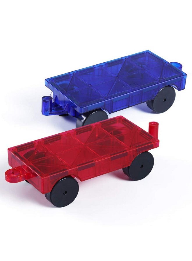 Jasonwell Magnetic Car Truck Wheels Magnetic Vehicles Set Ferris Wheel Kit Propeller Windmill Playset For Magnetic Tiles Magnet Toys 3D Building Blocks Accessories For Toddlers Boys Girls  - Image 1