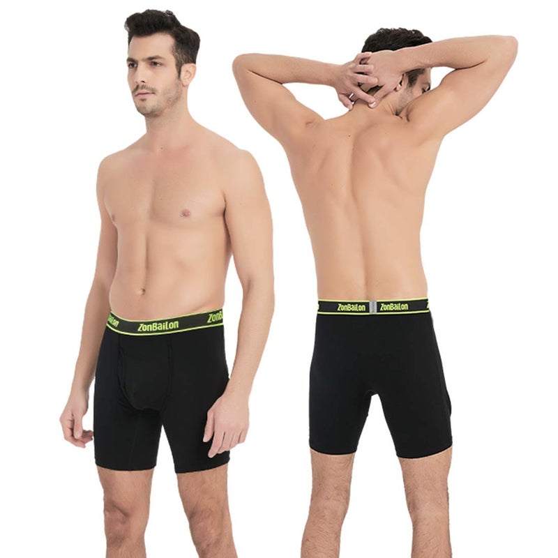 ZONBAILON Mens Underwear Boxer Briefs Pack Bamboo Viscose Trunk Underwear for Men with Pouch M L XL XXL 3XL - Image 2