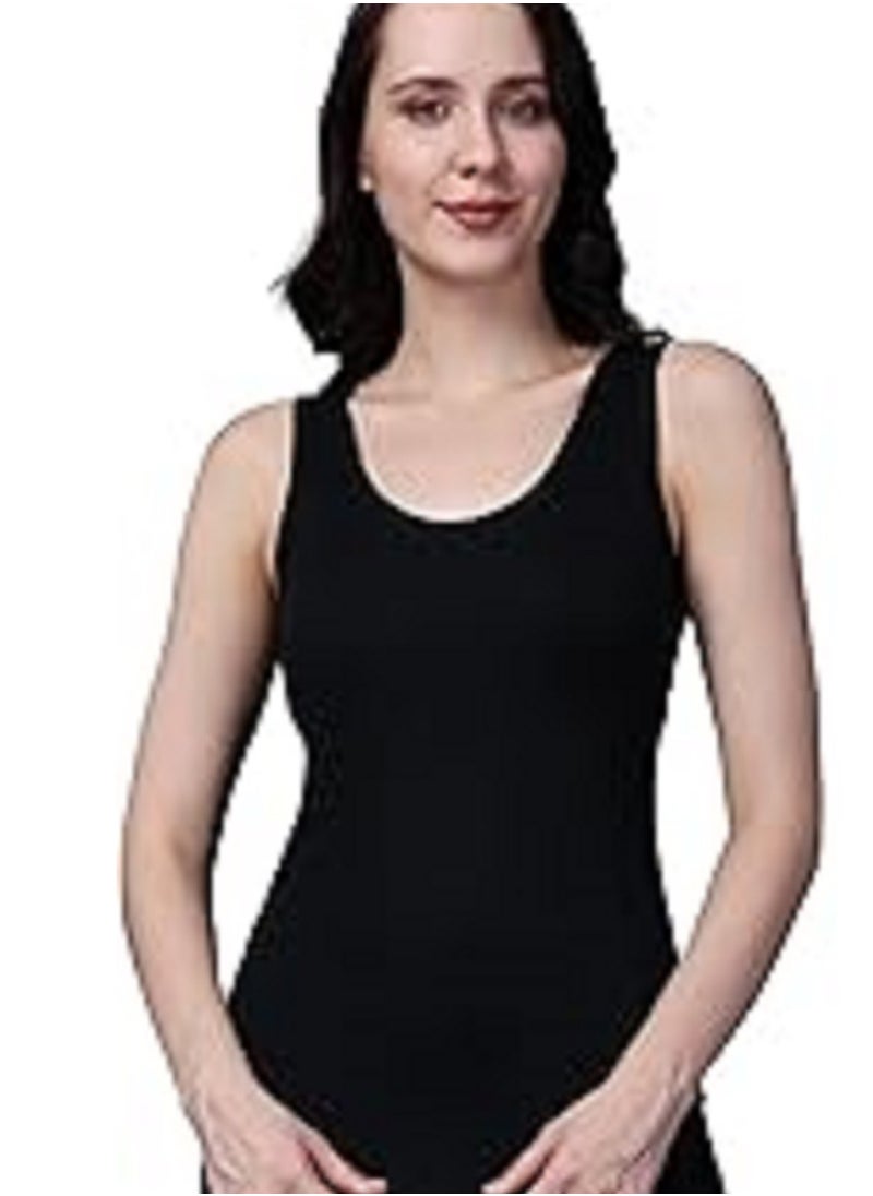MANIKAN Undershirt Women's Wide Strap Cotton Tank Top  - Image 1
