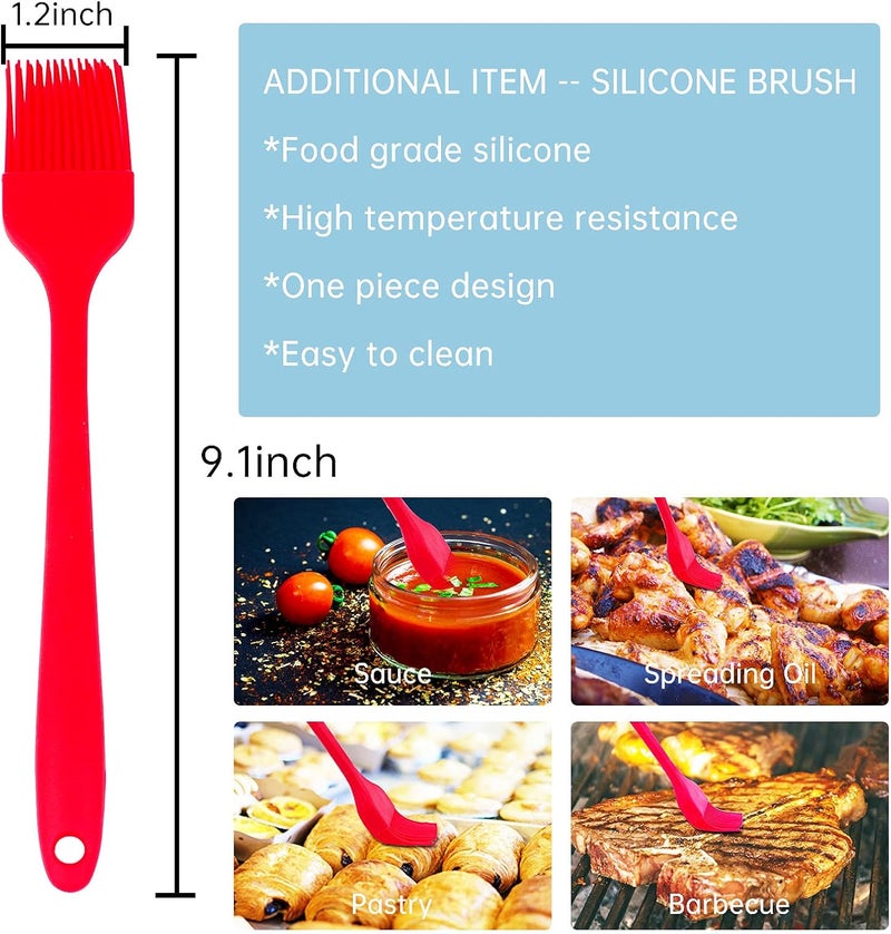 Marx Meat Injector Syringe Turkey Marinade Injector Kit, 1.6-Oz Syringe Set with 3 Professional Needles,1 Silicone Brush,4 Extra O-Rings,1 Cleaning Brush for Basting&Grilling, Flavor Injector for Smoking - Image 5