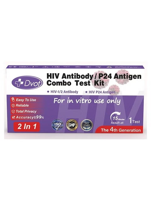 HIV Antibody，P24 Antigen Combo Test Kit For Home Use And Clinic Use， Results Are Available In 15 Minutes