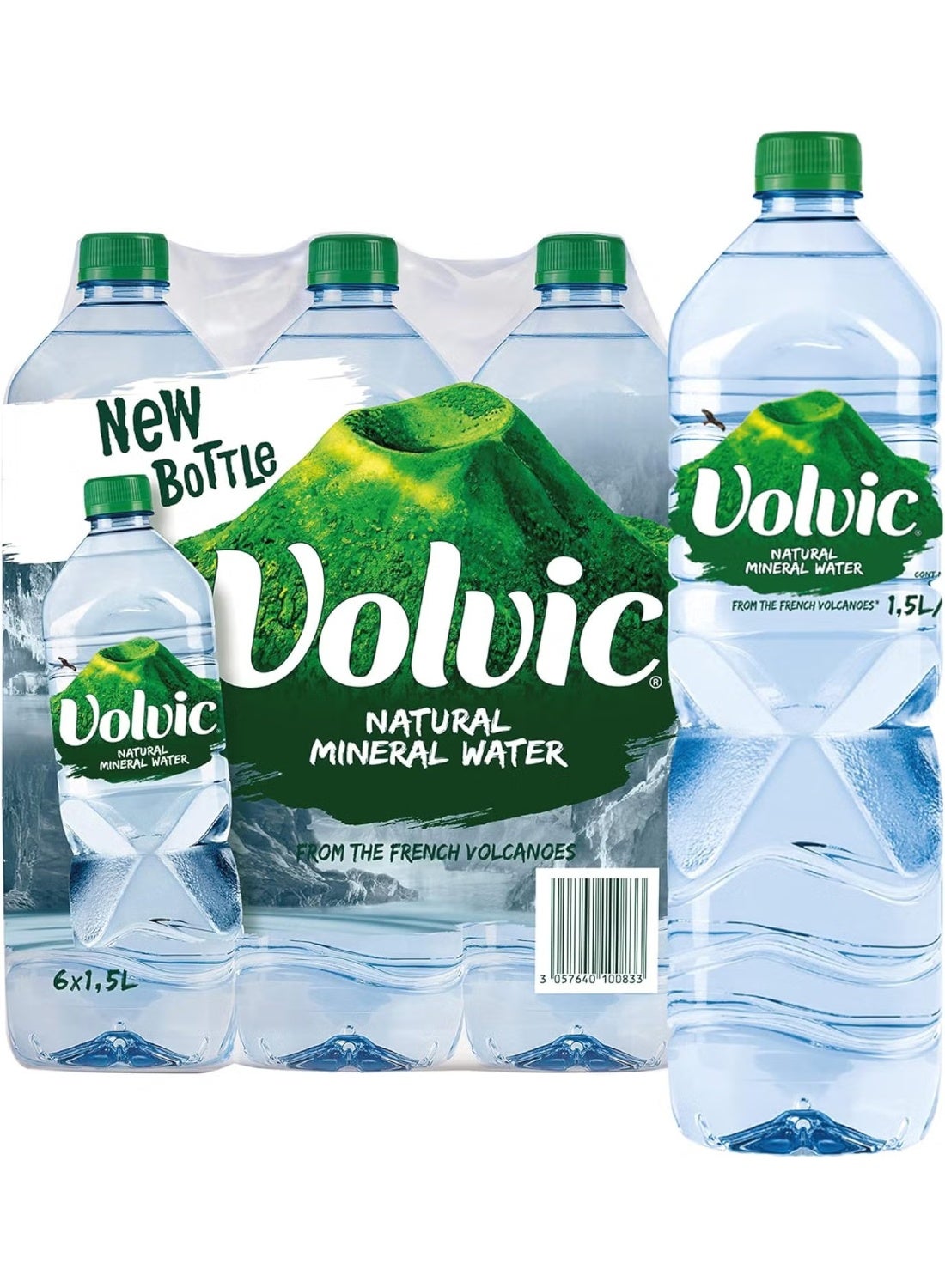 Volvic Natural Mineral Water 1.5L × 6 Piece | Pure Volcanic Hydration