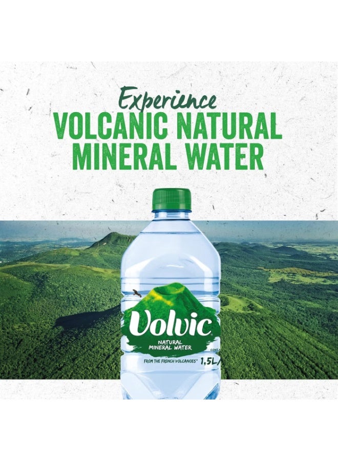 Volvic Natural Mineral Water 1.5L × 6 Piece | Pure Volcanic Hydration - Image 5