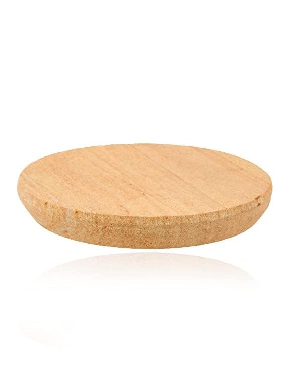 MAMTA HANDICRAFTS Orignal Natural Sandalwood Chandan Rubbing Stone chakla Pata with White Chandan Stick for Pooja patha Tilak Havan face 1 Board with 1 Stick  - Image 3