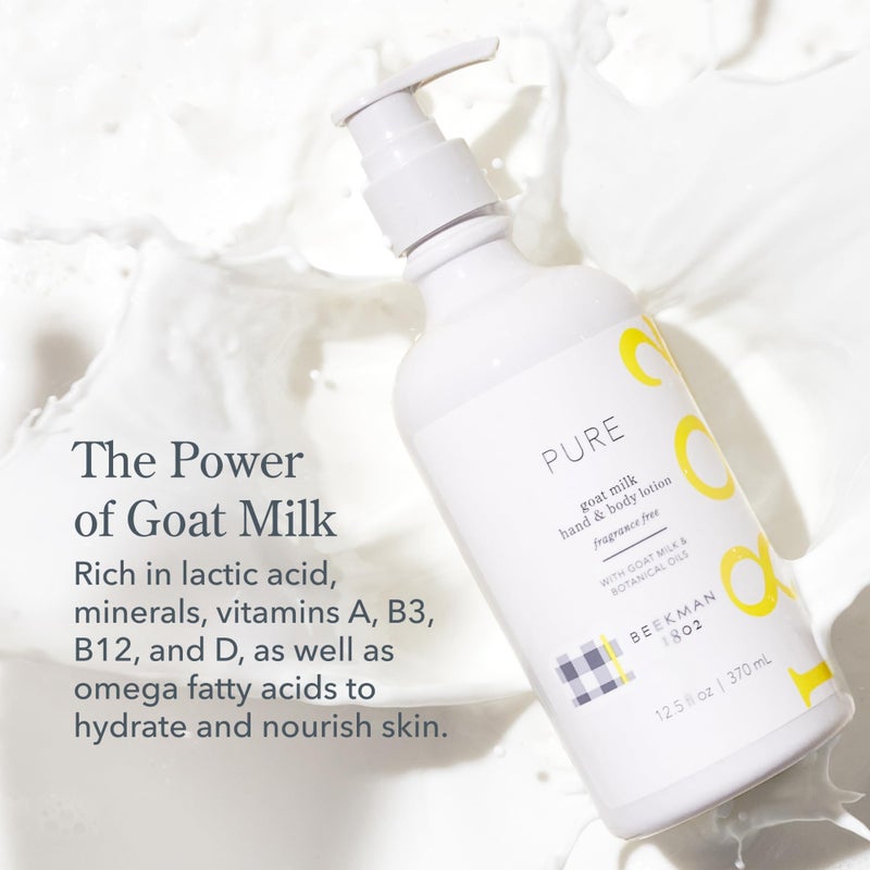 Beekman 1802 Goat Milk Lotion - Hydrates, & Softens Dry Skin, Body and Hand Lotion - With Shea Butter & Jojoba Oil - Lightweight, Non-Greasy, Cruelty-Free - Image 5