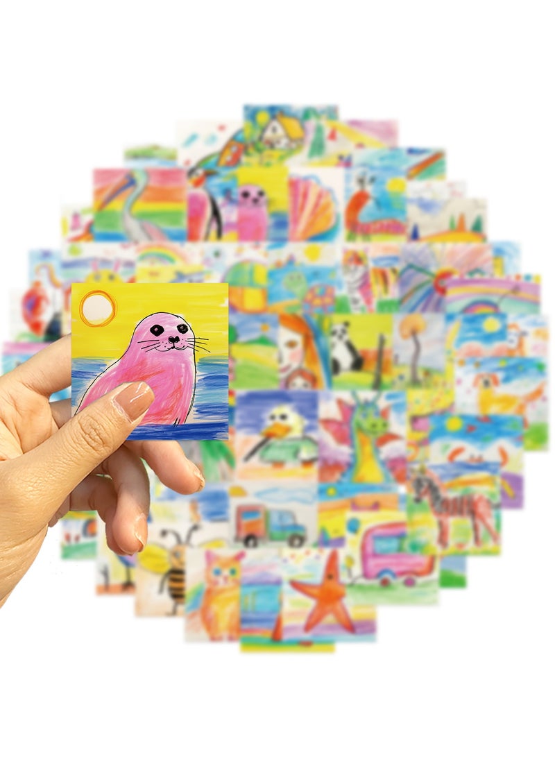 قوس قزح أورينبو مجموعة ملصقات الرسم المكونة من 54 قطعة مناسبة لأجهزة الكمبيوتر المحمول وحافظة السفر والدفتر والهاتف والسيارة ودفتر القصاصات وزجاجة الماء والدراجات وملصقات الجرافيتي للأطفال والمراهقين والبالغين كهدية - Image 4