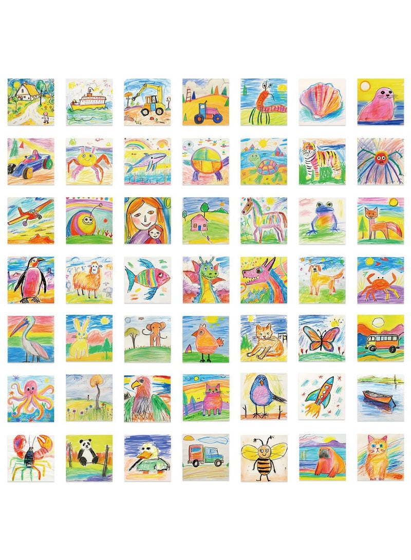 قوس قزح أورينبو مجموعة ملصقات الرسم المكونة من 54 قطعة مناسبة لأجهزة الكمبيوتر المحمول وحافظة السفر والدفتر والهاتف والسيارة ودفتر القصاصات وزجاجة الماء والدراجات وملصقات الجرافيتي للأطفال والمراهقين والبالغين كهدية - Image 2