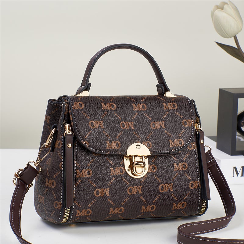 New Arrival Lingge Women'S Bag Fashionable Old Flower Middle-Aged All-Match Crossbody Handbag Large Capacity Shoulder Bag Women'S Bag - Image 2