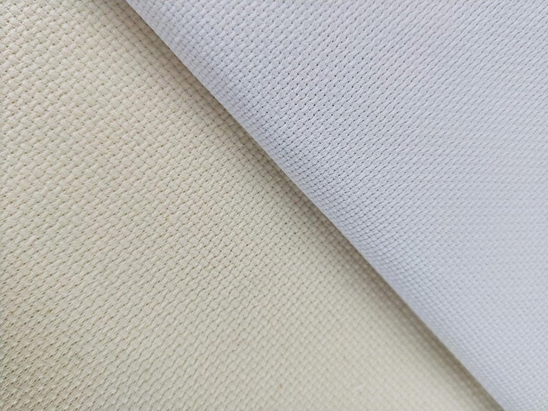 KCS 59" x 1 Yard 14ct Counted Cotton Aida Cloth Cross Stitch Fabric (Antique White) - Image 3