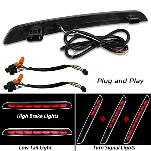 BINQIGOO Smoked Housing Full LED Rear Reflector Fog DRL Kit for Honda Civic 11th 20222023 Function as Sequential Turn Signal LightsDaytime Running LightBrake Light Kit SMOKED - Image 3